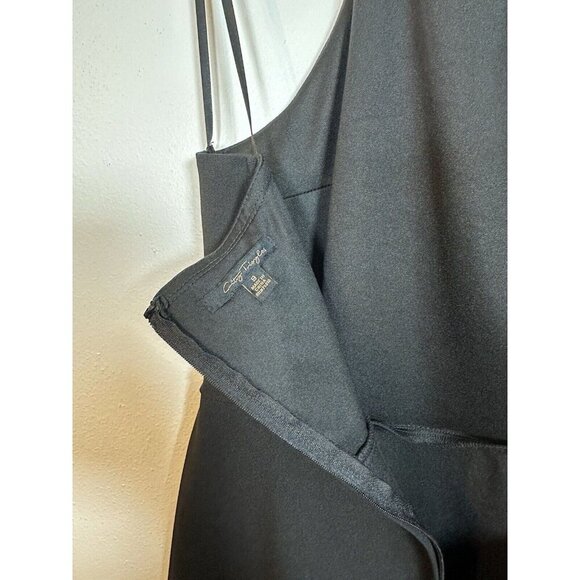 CITY‎ TRIANGLES JUNIORS sz 9 LITTLE BLACK DRESS Tiered Halter Neck Fit Flare LBD - Picture 9 of 9